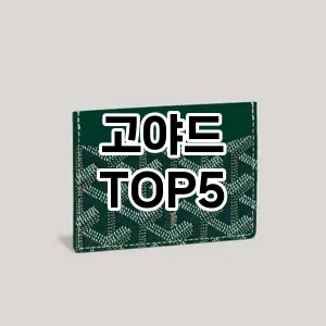 고야드의 매력을 느낄 수 있는 Top 5 추천!