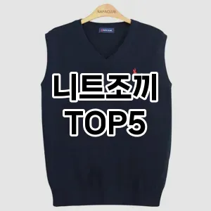 니트조끼의 매력을 느낄 수 있는 Top 5 추천!