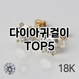 다이아귀걸이의 매력을 느낄 수 있는 Top 5 추천!