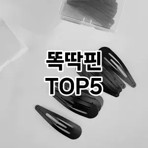 똑딱핀의 매력을 느낄 수 있는 Top 5 추천!