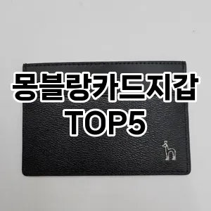 몽블랑카드지갑의 매력을 느낄 수 있는 Top 5 추천!