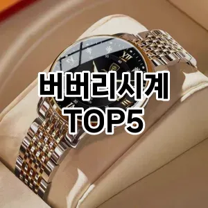 버버리시계의 매력을 느낄 수 있는 Top 5 추천!