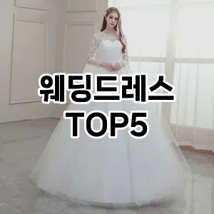 웨딩드레스의 매력을 느낄 수 있는 Top 5 추천!