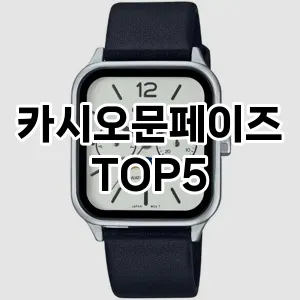 카시오문페이즈의 매력을 느낄 수 있는 Top 5 추천!