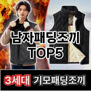 핫한 인기템 남자패딩조끼 추천 Top 5! 구매 전 꼭 확인하세요!