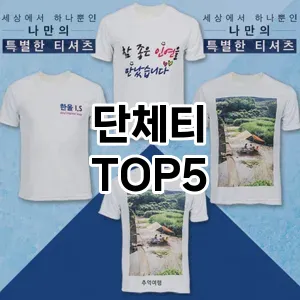 당신의 스타일을 돋보이게 할 단체티 Top 5 추천!