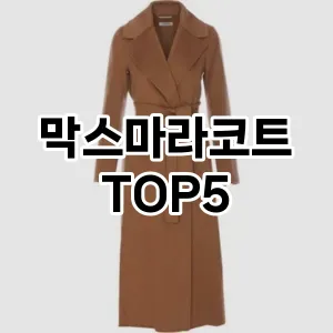 당신의 스타일을 돋보이게 할 막스마라코트 Top 5 추천!
