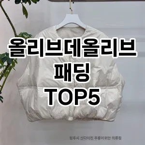 완벽한 선택! 지금 올리브데올리브패딩 추천 Top 5로 만나보세요!