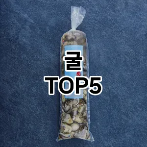 핫한 인기템 굴 추천 Top 5! 구매 전 꼭 확인하세요!