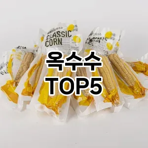 올해의 히트템 옥수수 추천 Top 5! 놓치면 후회할 선택!
