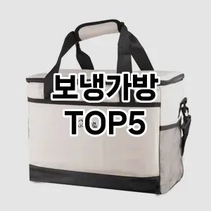스타일을 업그레이드하세요! 트렌드 보냉가방 추천 Top 5!