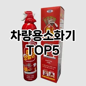 트렌드 선도 차량용소화기 추천 Top 5! 스타일과 가치를 더하다!