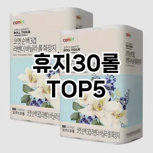 스타일을 업그레이드하세요! 트렌드 휴지30롤 추천 Top 5!