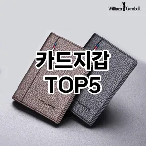 요즘 인기! 많은 사람들이 찾는 카드지갑 추천 TOP 5