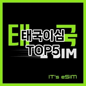 올해의 히트템 태국이심 추천 Top 5! 놓치면 후회할 선택!