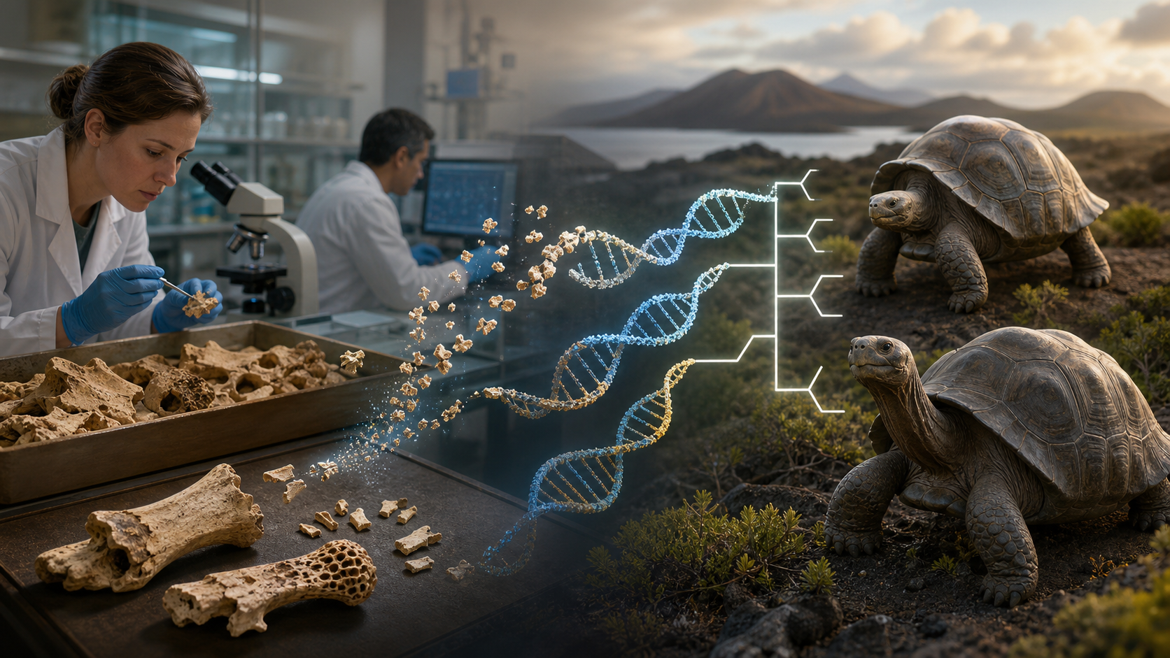 Museum turtle DNA fragment that was not even 1% read, two extinct Galapagos lineages rediscovered
