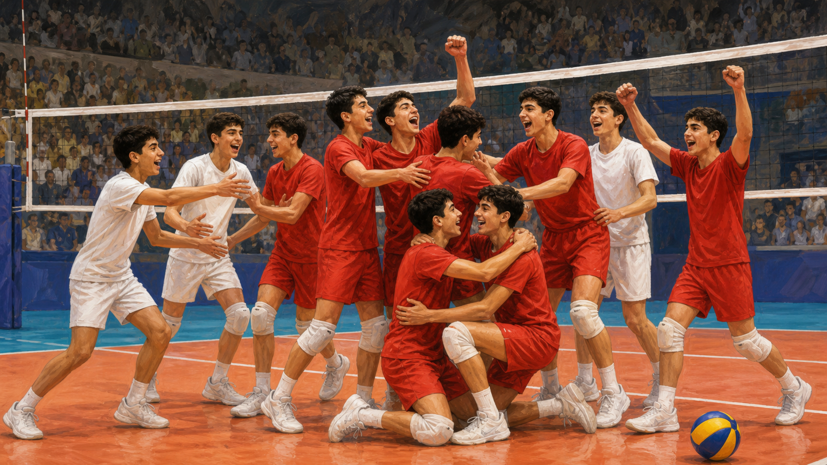 伊朗队3-1击败法国队首次夺得U17男排世锦赛冠军
