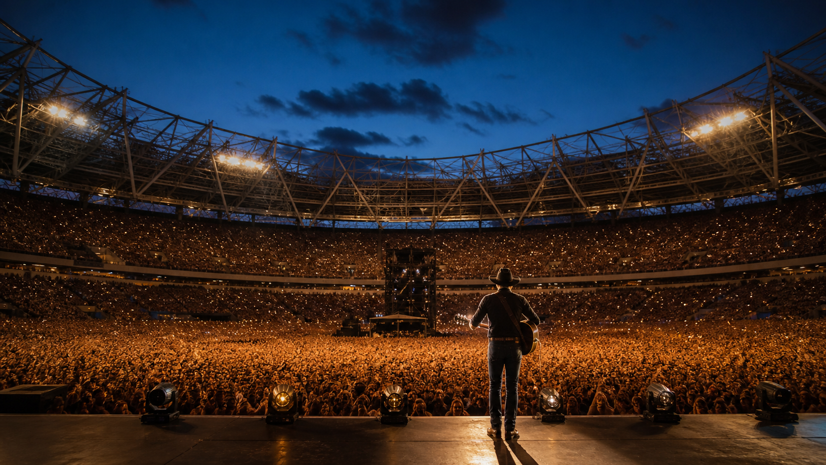 La cantante de country llena por primera vez solo Wembley, aproximadamente 270.000 personas en 3 días