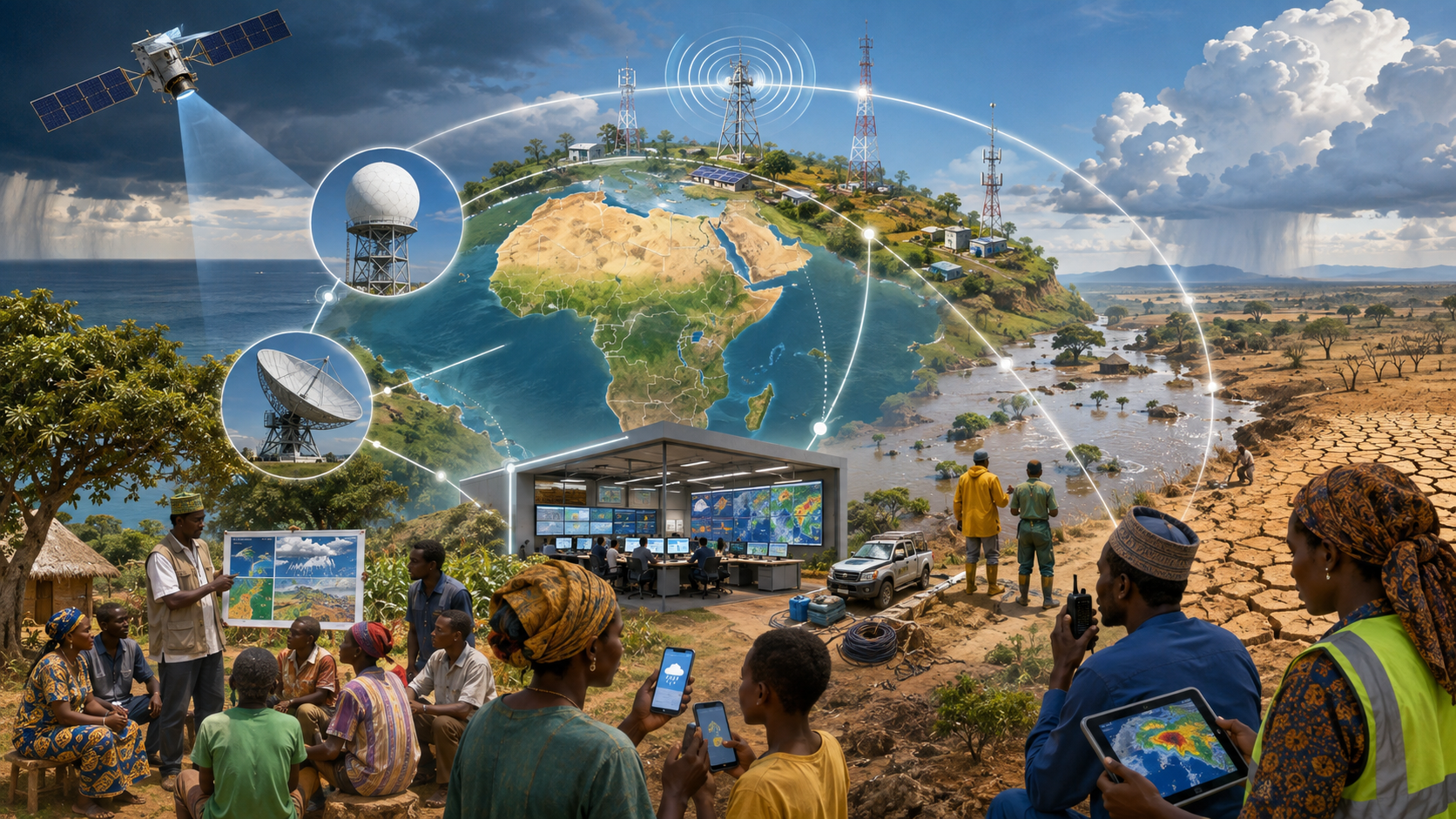 Forty-one African countries report early-warning systems; the new test is whether warnings reach people