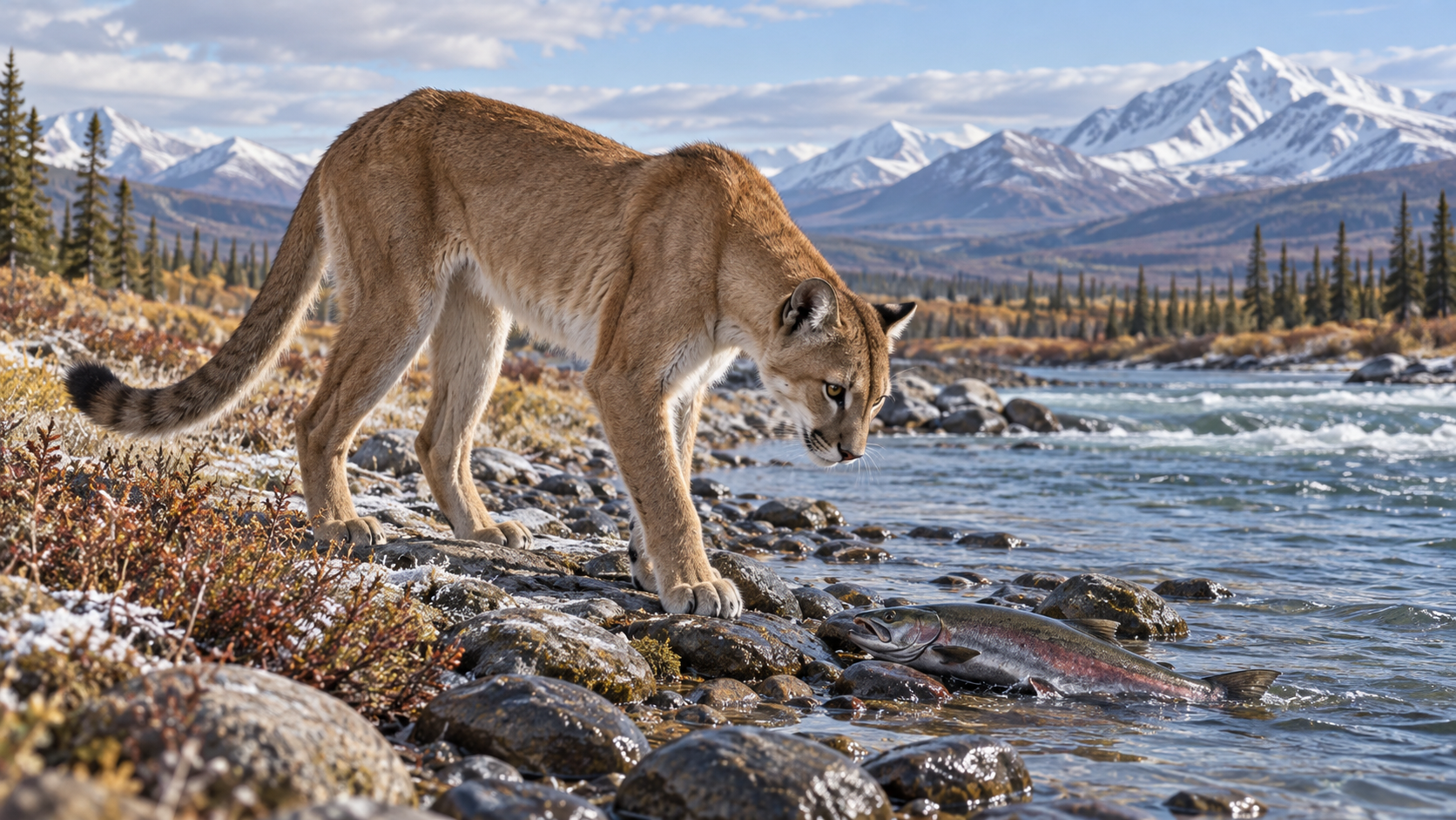 The “American cheetah” was a puma relative — Yukon animals also ate fish