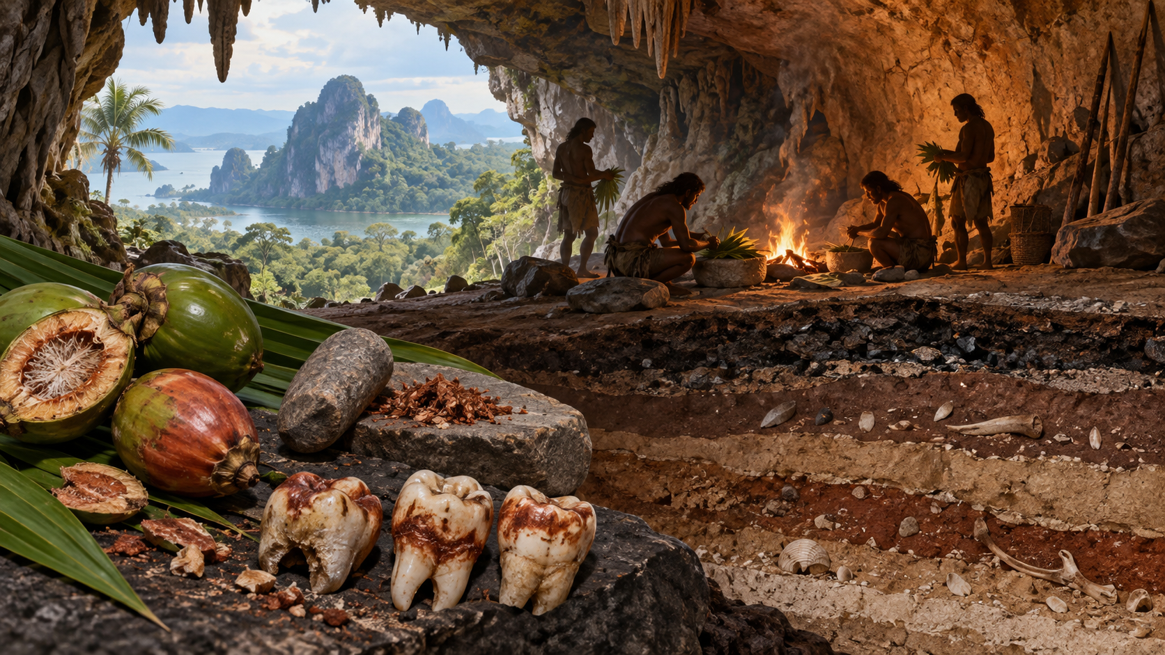 Indonesian teeth push habitual betel-nut use back as far as 25,000 years
