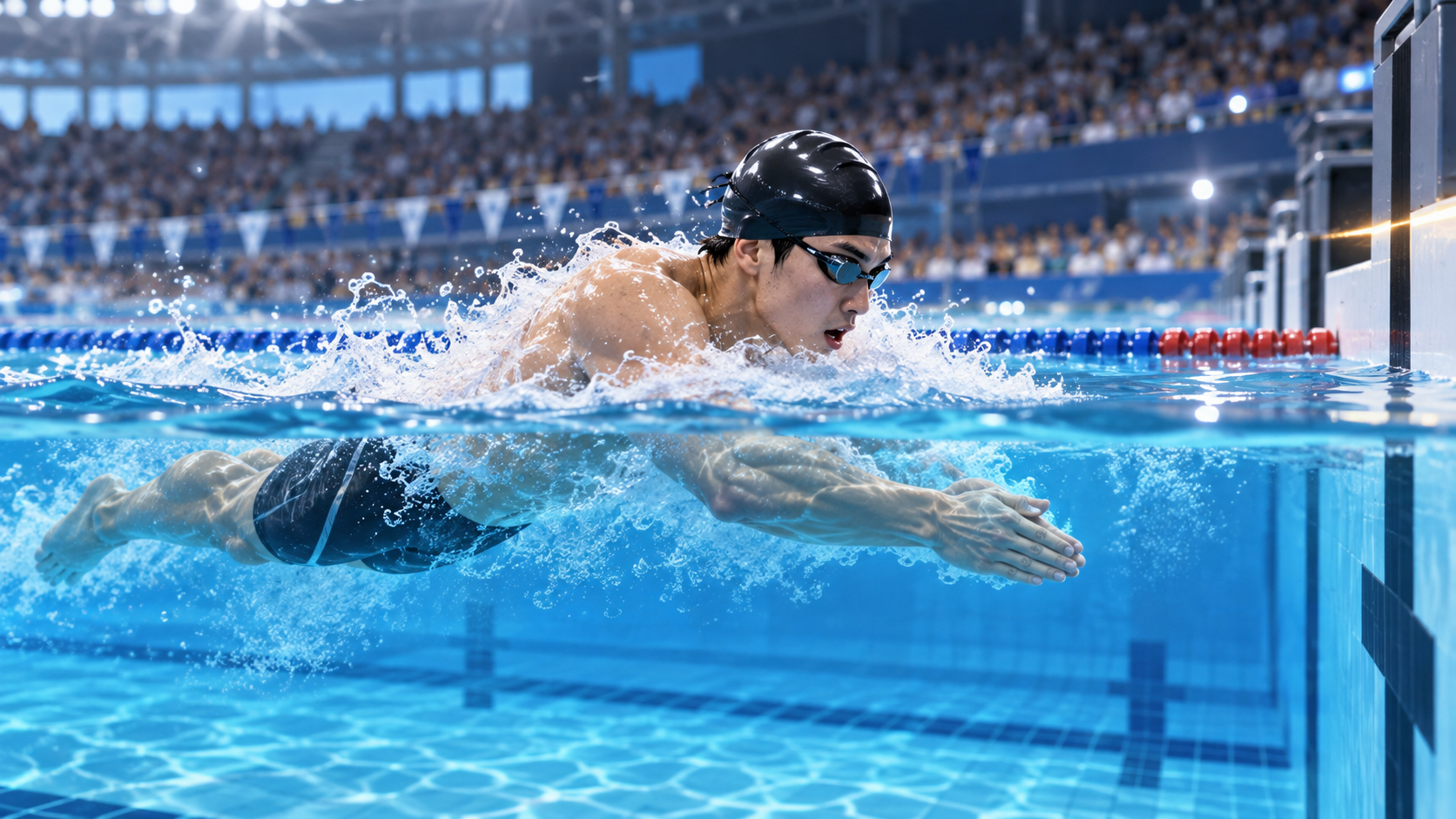 Shin Ohashi 17 tuổi là người đầu tiên bơi 200 m ếch dưới 2 phút 05 giây