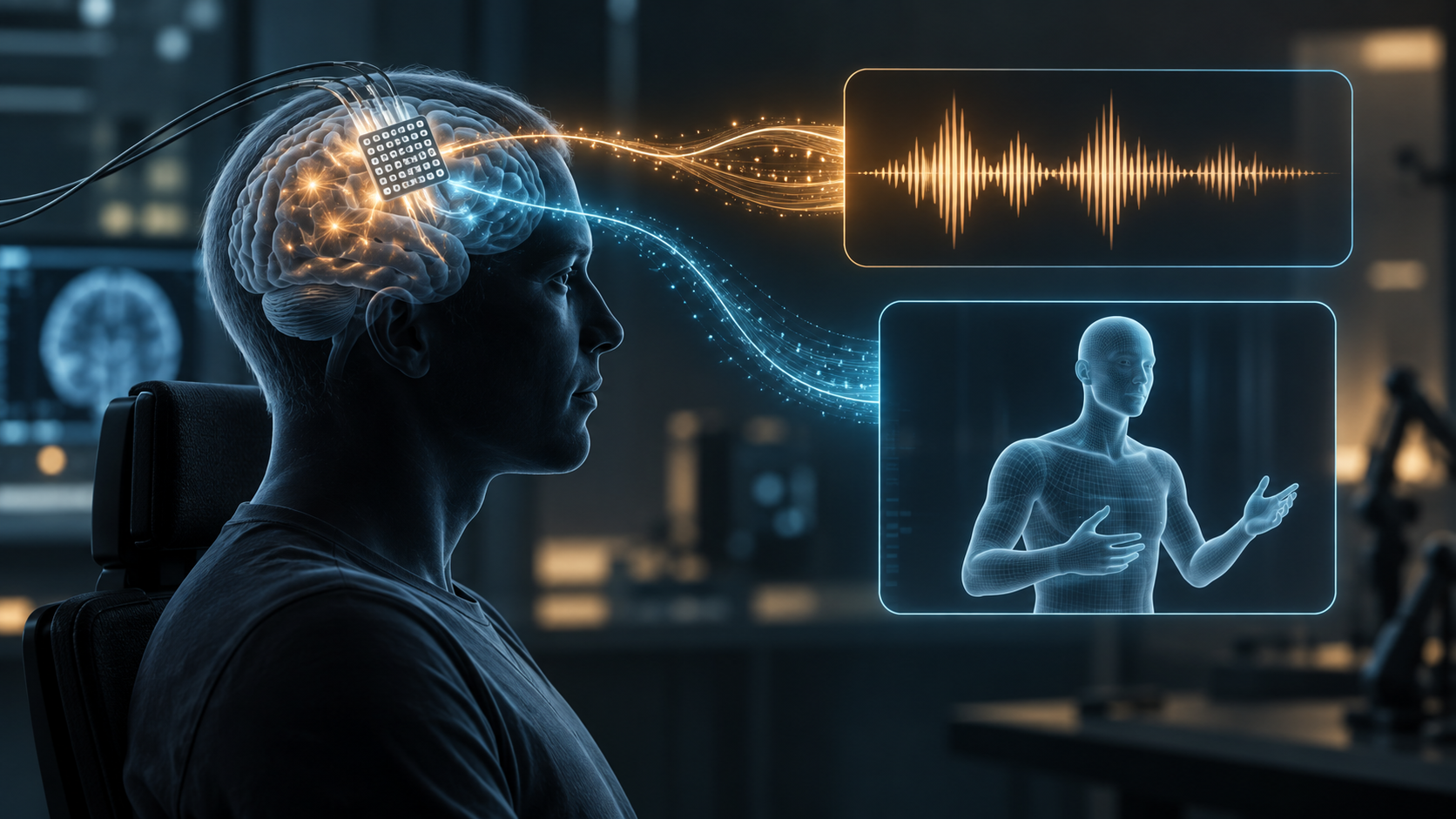 One brain implant decoded speech and gestures together