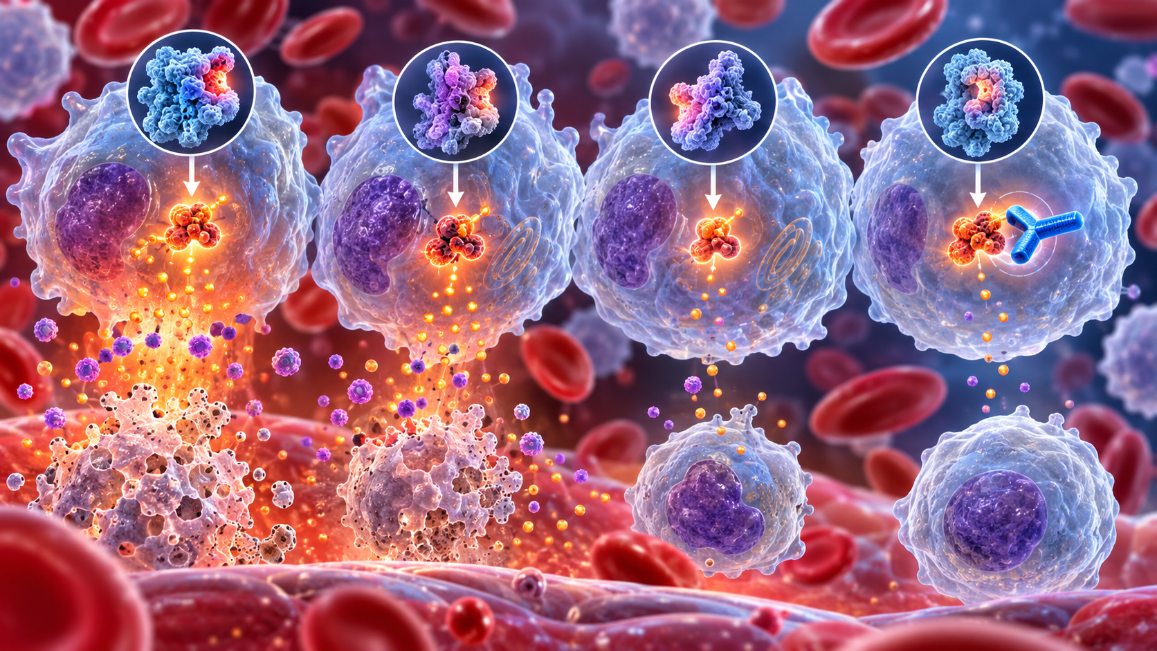 VEXASの重症度差を細胞で再現、RIPK3とRNASE1が候補に