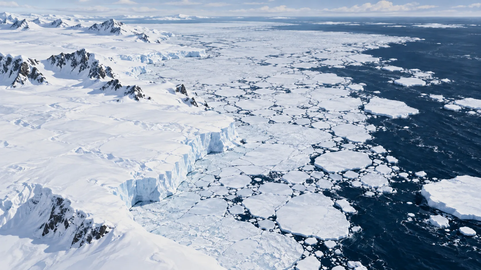 Antarctic winter sea ice peaks at 17.59 million km², the third-lowest satellite maximum