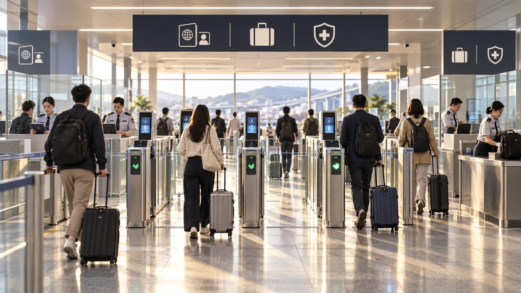 Huanggang abre con controles conjuntos y servicio de pasajeros las 24 horas