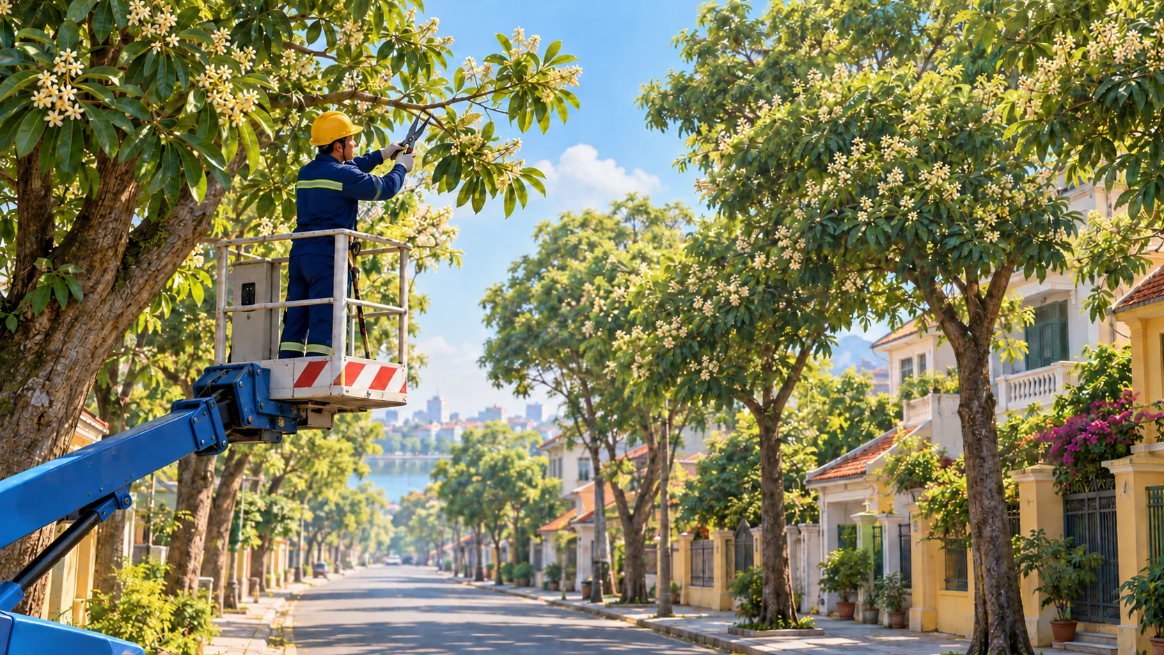 Hanói poda flores porque su aroma otoñal resulta excesivo en algunas calles