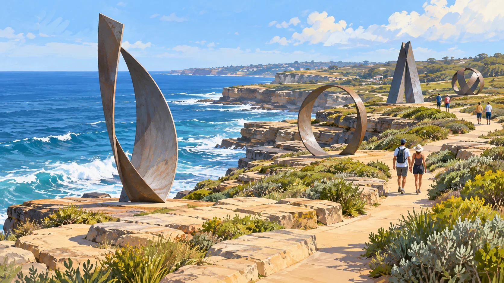 El paseo de esculturas de Bondi convierte hasta un grano de arena en arte